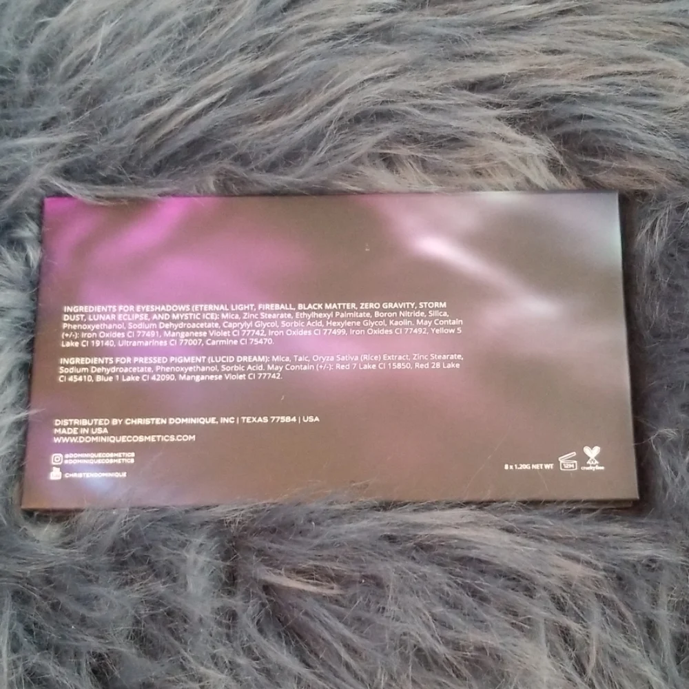 New Dominique Cosmetics Celestial Thunder Palette